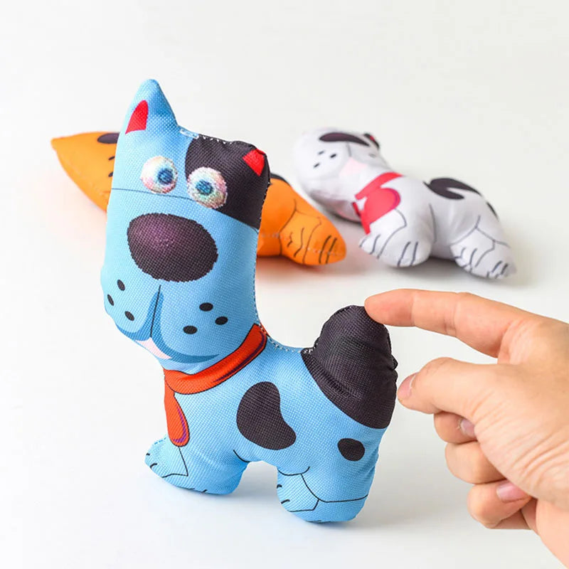 Squeaky Dog Chew Toys Bite Resistant Teeth Grinding Toys for Dogs Cats Interactive Play Boredom Relief Training Pet Toys