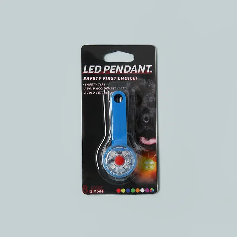 Dogs Collars Anti Loss Pendant Waterproof Safety LED Flashing Light USB Rechargeable LED Light Pendant For Dogs Cats Pets
