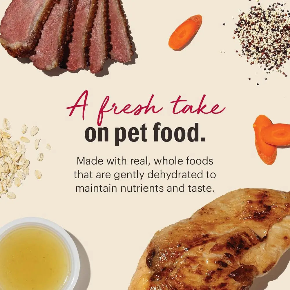 Human Grade Wholemade™ ydrated Dog ood, Whole Grain Dog ood, Chicken & Duck, 10 lb (makes 40lbs)