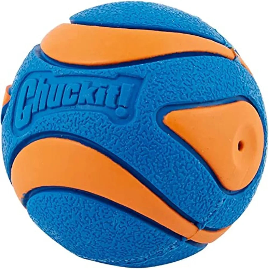 Chuckit Ultra Squeaker Ball Dog Toy Large 3" Diameter (4 Pack)