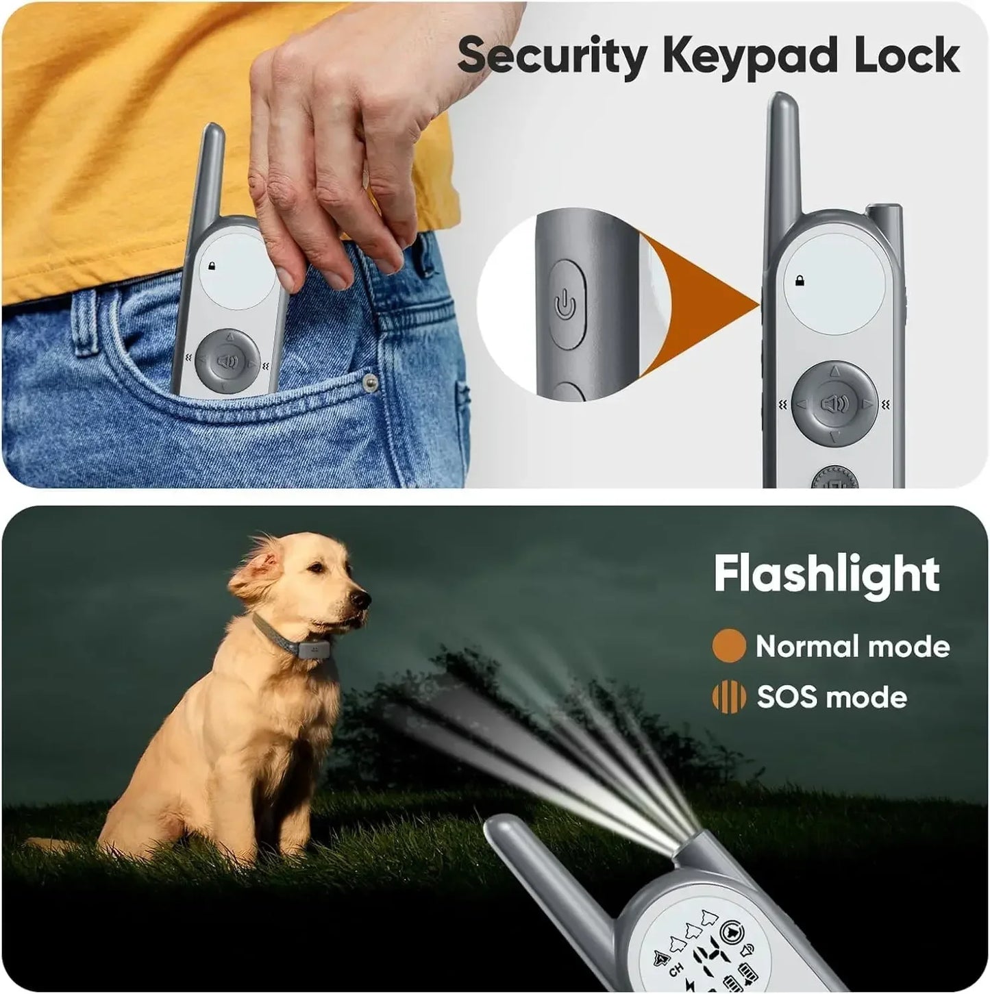 3500 Ft Wireless Dog Fence with 6100Ft Training Remote Collar, 185 Day Battery Rechargeable Electric Fence System, IPX7 Water Re