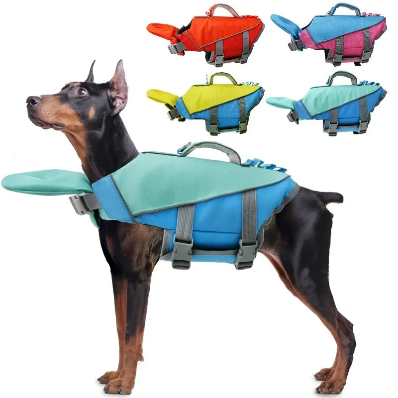 Dog Summer Swimming Life Jacket Pet Dog Swimsuit Safety Vest for Dog Pool or Surfing Drifting Dog Life Vest