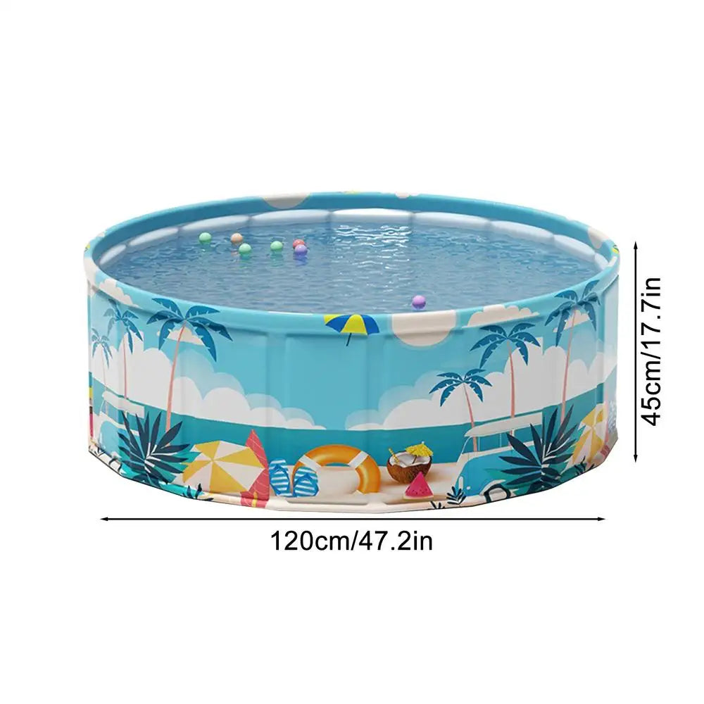 90/120/160cm Foldable Kids Pool Wading Pool Kids Swimming Pool Baby Framed Pools Pet Bath kid Basin Pet Pool Dog Bathing Tub