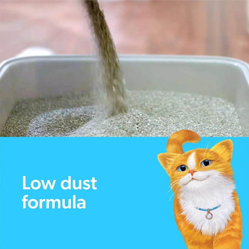 dvanced Clumping Cat Litter – Unscented 18.5lb Formula, Odor-Control on Contact for Long-Lasting Freshness