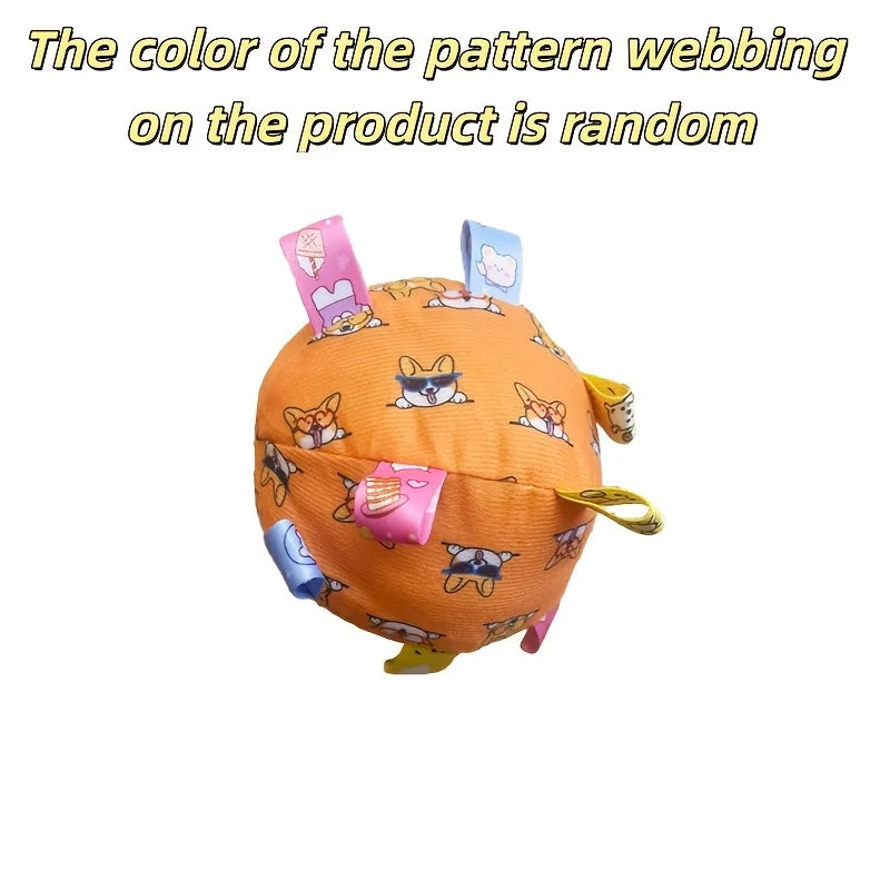 Dog Interactive Sound Ball Toy with Animal Patterns,  Pet Ball Suitable, Outdoor Play and Training, Dog Toy with Lively Design