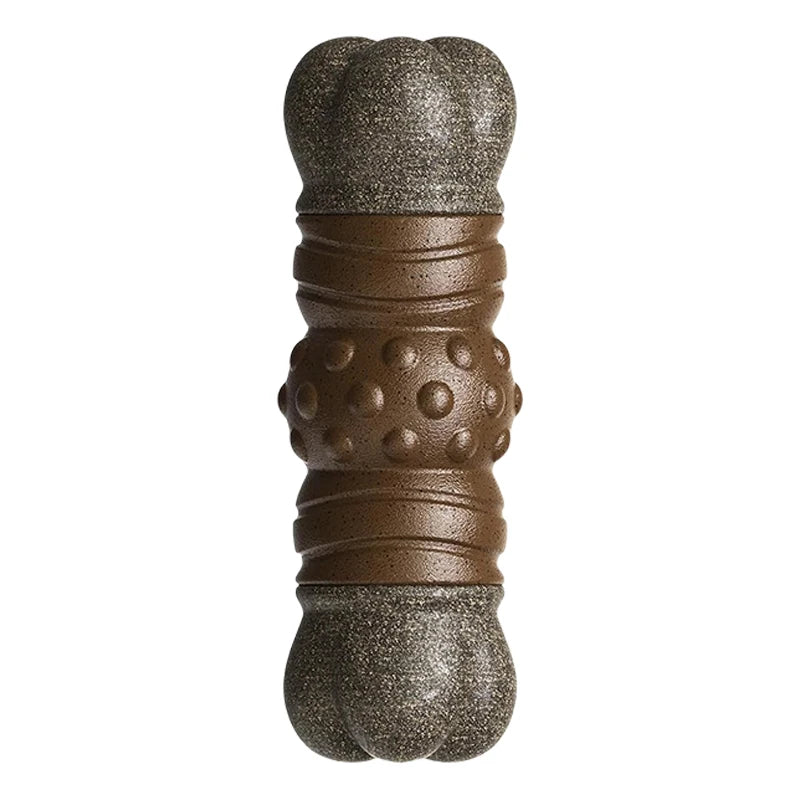 Dog Toys Squeaky Sounding Bones Grinding Teeth Cleaning Chew Toys Tough Nylon Rubber Medium Large Dogs Interactive Training