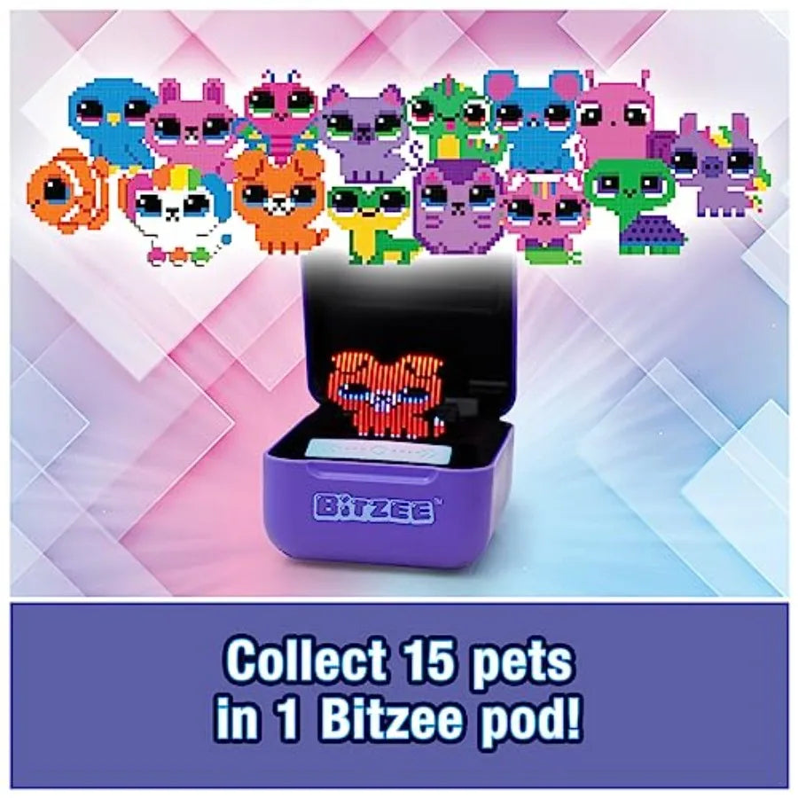 Bitzee Interactive Toy Digital Pet with 15 Animals Inside Virtual Electronic Pets React to Touch Toys for Girls and Boys
