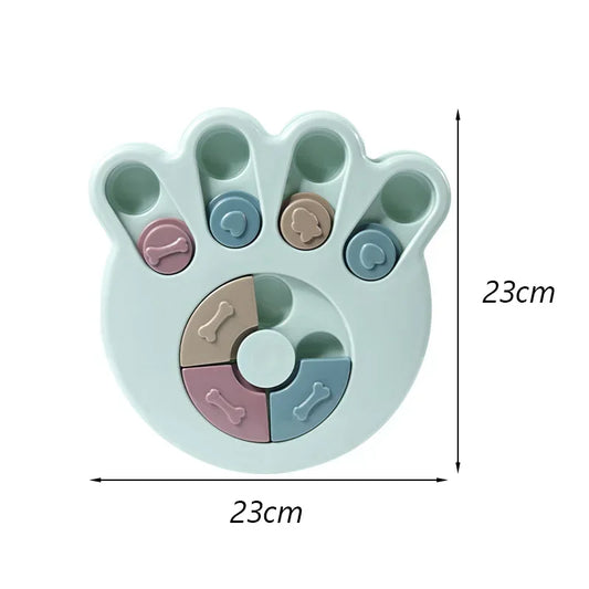Funny Dog Cat Feeding Toy Puzzle Pet Toys for Small Dogs Cats Training Puppy Intelligence Quotient Slow Food Plate Accessories