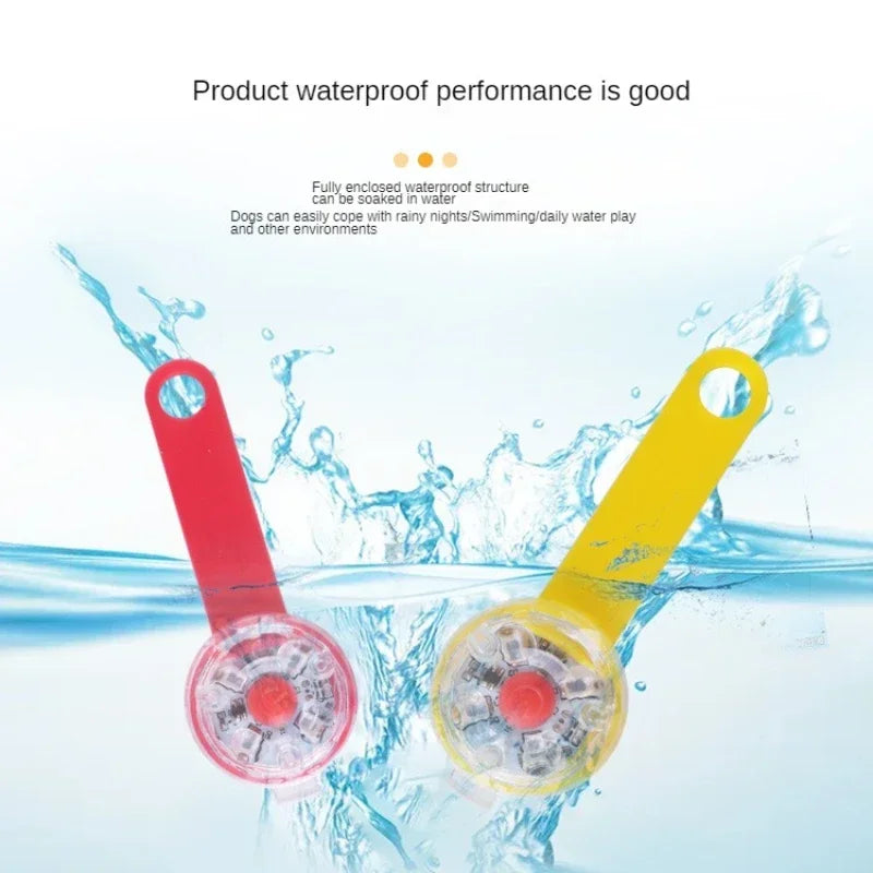 Dogs Collars Anti Loss Pendant Waterproof Safety LED Flashing Light USB Rechargeable LED Light Pendant For Dogs Cats Pets