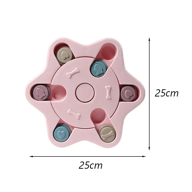 Funny Dog Cat Feeding Toy Puzzle Pet Toys for Small Dogs Cats Training Puppy Intelligence Quotient Slow Food Plate Accessories