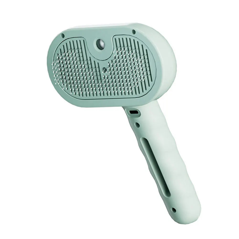 3 in 1 Cat Steam Brush with Release Button Cat Grooming Brush Rechargeable Cat Hair Brush Cat Brush for Cats Dogs Small Animals