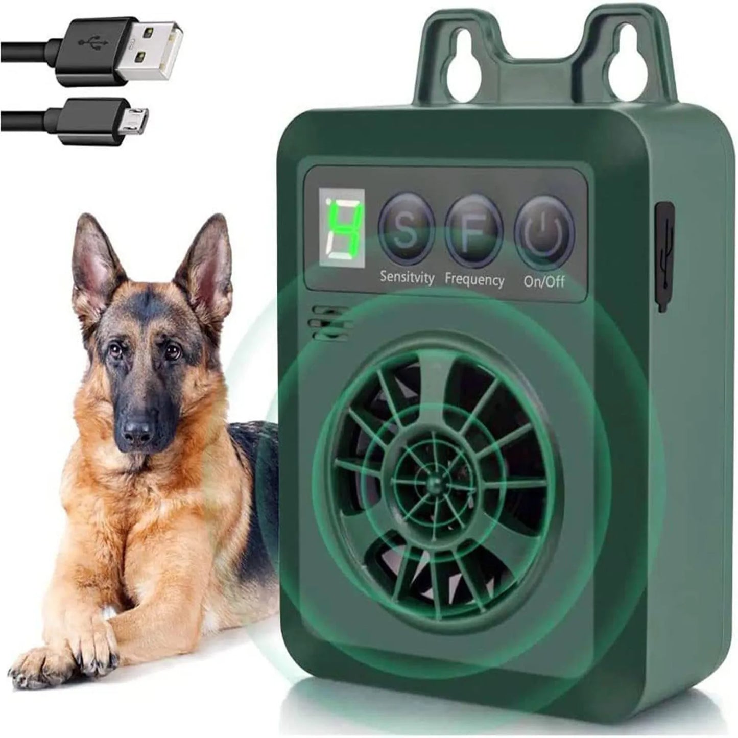 Rechargeable Pet Anti Barking Ultrasonic Electronic Dog Repeller Chaser Dog Pet Anti-Bark Device Dog Training Repeller Devices