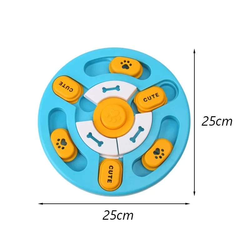 Funny Dog Cat Feeding Toy Puzzle Pet Toys for Small Dogs Cats Training Puppy Intelligence Quotient Slow Food Plate Accessories