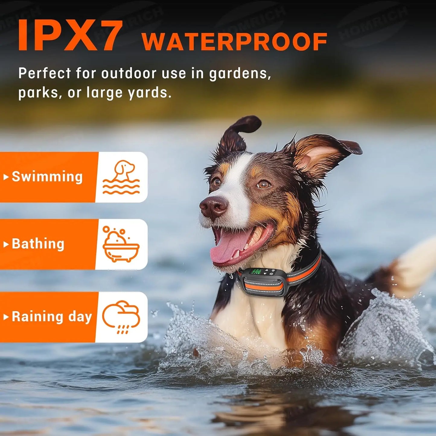 2 in1 GPS Wireless Dog Fence, Electric Dog Fence, IPX7 Waterproof Pet Containment System with 3 Training Modes Invisible Fence w