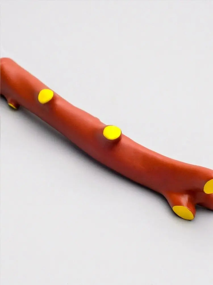 Interactive Squeaky Stick Dog Toy - Vinyl Chew Bone for Dental Health, Self-Play Entertainment & Training ( Durable & Non-Toxic)