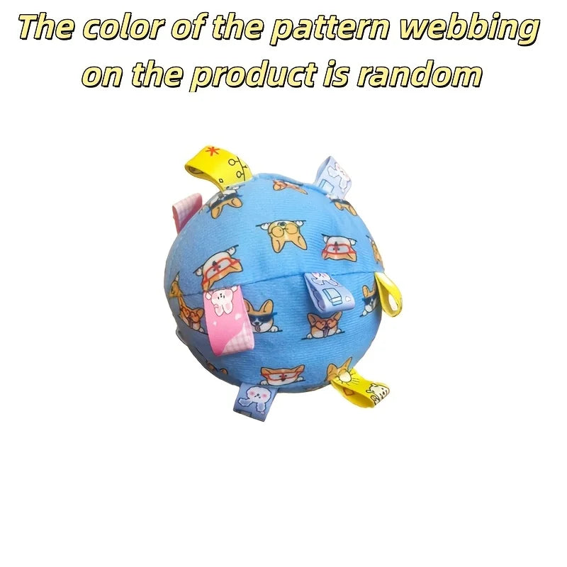 Dog Interactive Sound Ball Toy with Animal Patterns,  Pet Ball Suitable, Outdoor Play and Training, Dog Toy with Lively Design