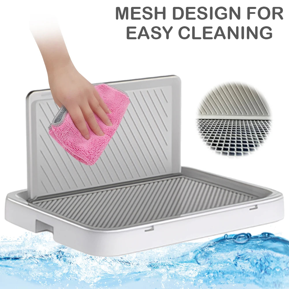 Dog Potty Tray with Pee Wall Pets WC Toilet Anti-Splash Pet Indoor Dog Training Toilet Pet Dog Toilet Puppy Kitten Cleaning Tool