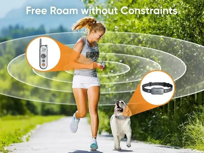 3500 Ft Wireless Dog Fence with 6100Ft Training Remote Collar, 185 Day Battery Rechargeable Electric Fence System, IPX7 Water Re