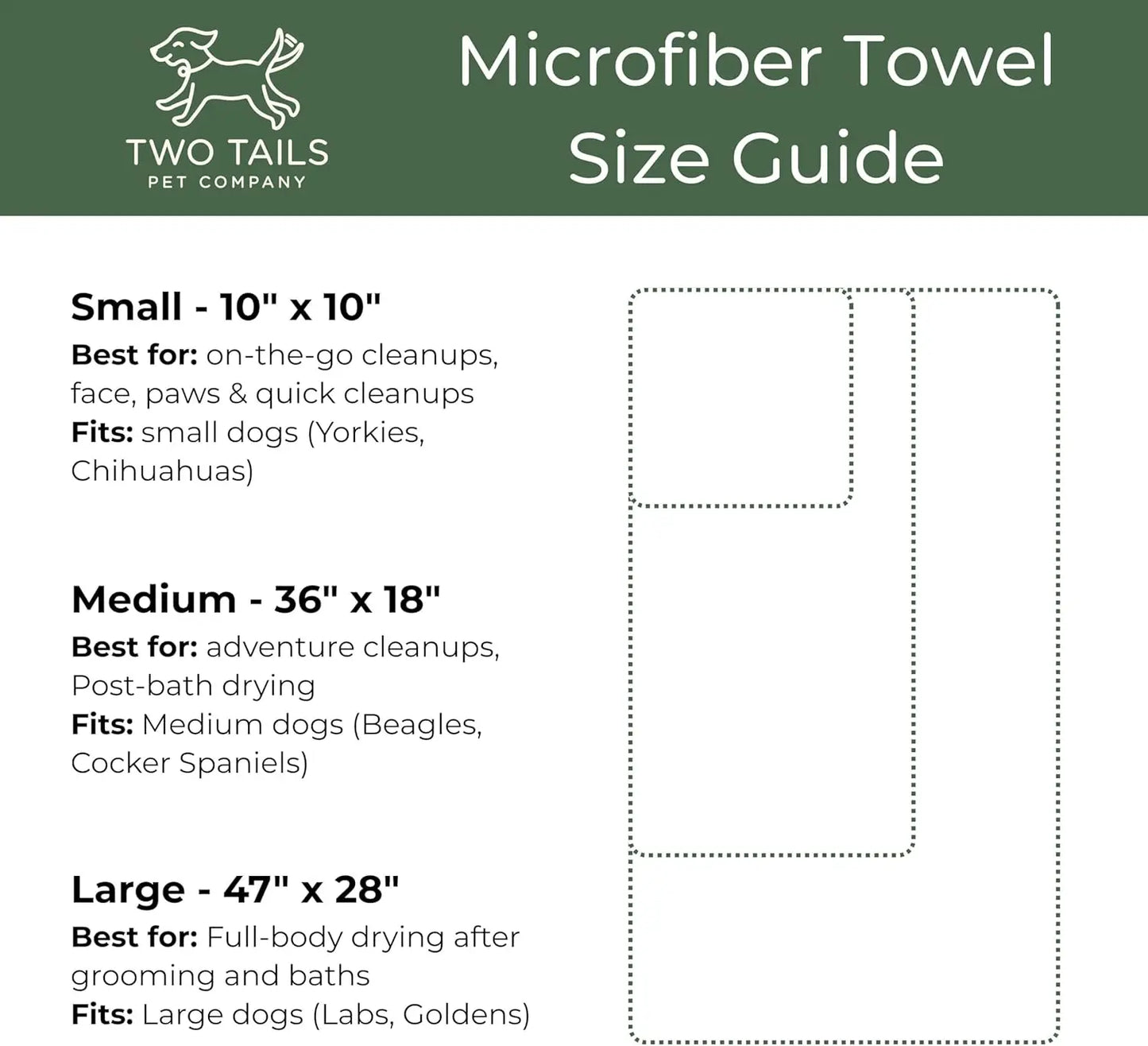 Super Absorbent Microfiber Dog Towel, Soft & Lightweight, Fast Drying for Large Dogs & Puppies, Grooming Supplies