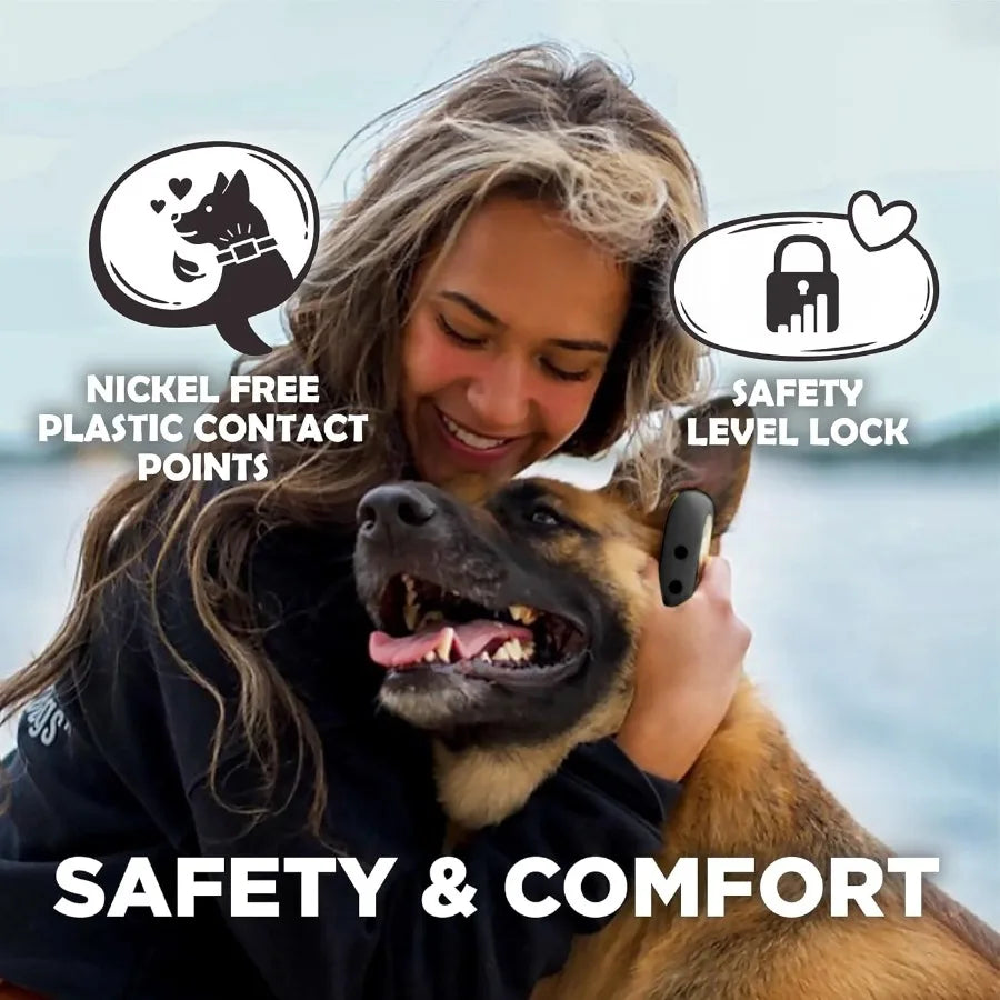 CUE Gen 2 Grey Customizable E-Collar for Dogs Training with Remote Control Ideal for Outdoor Use Beginner-Friendly Design Featu