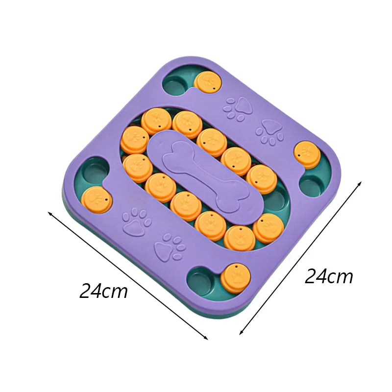 Funny Dog Cat Feeding Toy Puzzle Pet Toys for Small Dogs Cats Training Puppy Intelligence Quotient Slow Food Plate Accessories
