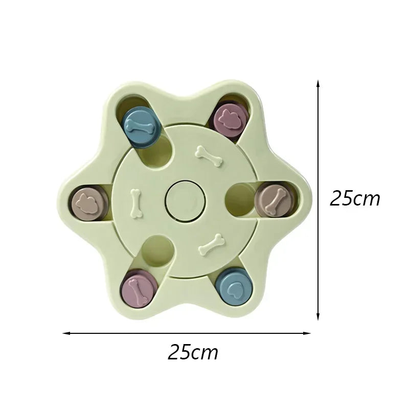 Funny Dog Cat Feeding Toy Puzzle Pet Toys for Small Dogs Cats Training Puppy Intelligence Quotient Slow Food Plate Accessories